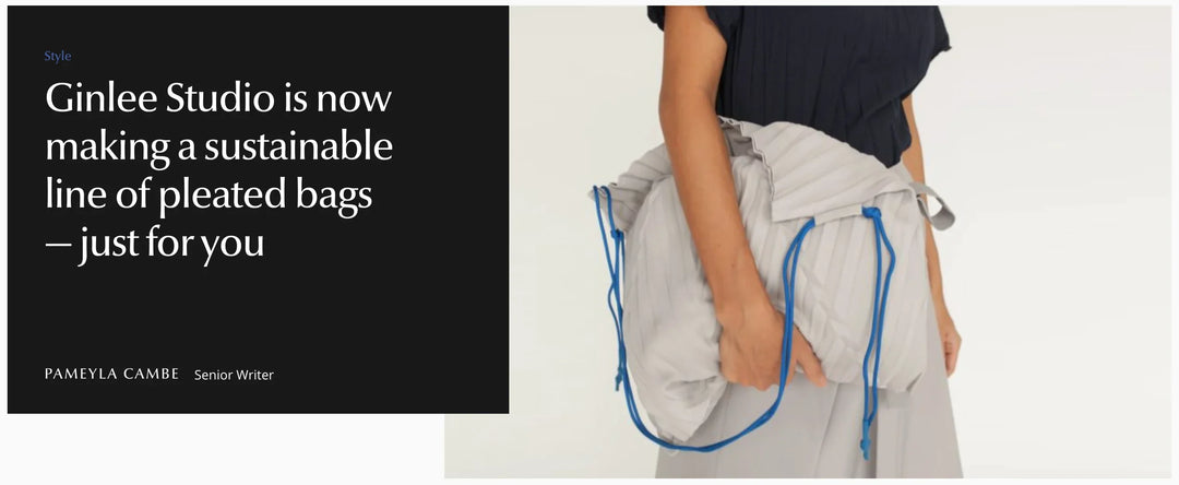 Lifestyle Asia | GINLEE Studio is now making a sustainable line of pleated bags — just for you