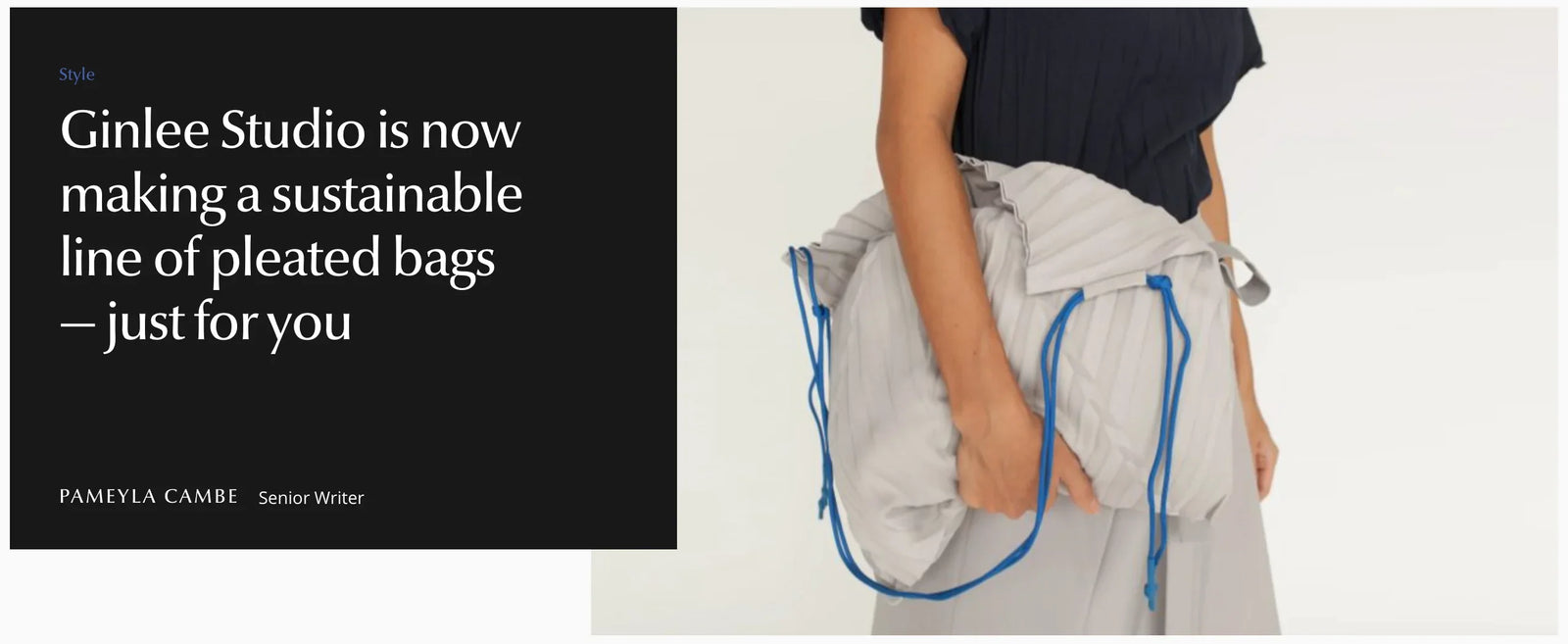 Lifestyle Asia | GINLEE Studio is now making a sustainable line of pleated bags — just for you