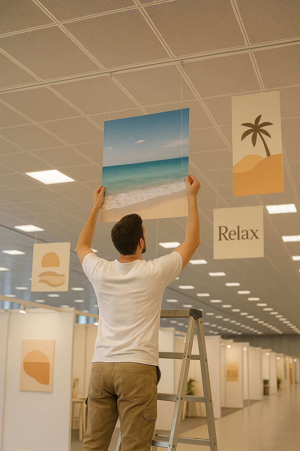 Hanging Hook For Recessed Ceiling (pack of 2 hooks / hanging points)