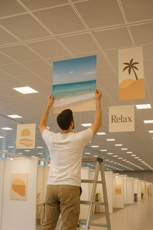 Hanging Hook For Recessed Ceiling (pack of 2 hooks / hanging points)